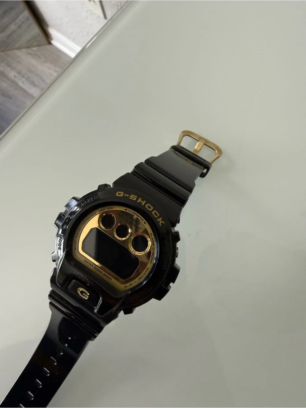 Casio Black and Gold Digital Sport Watch
